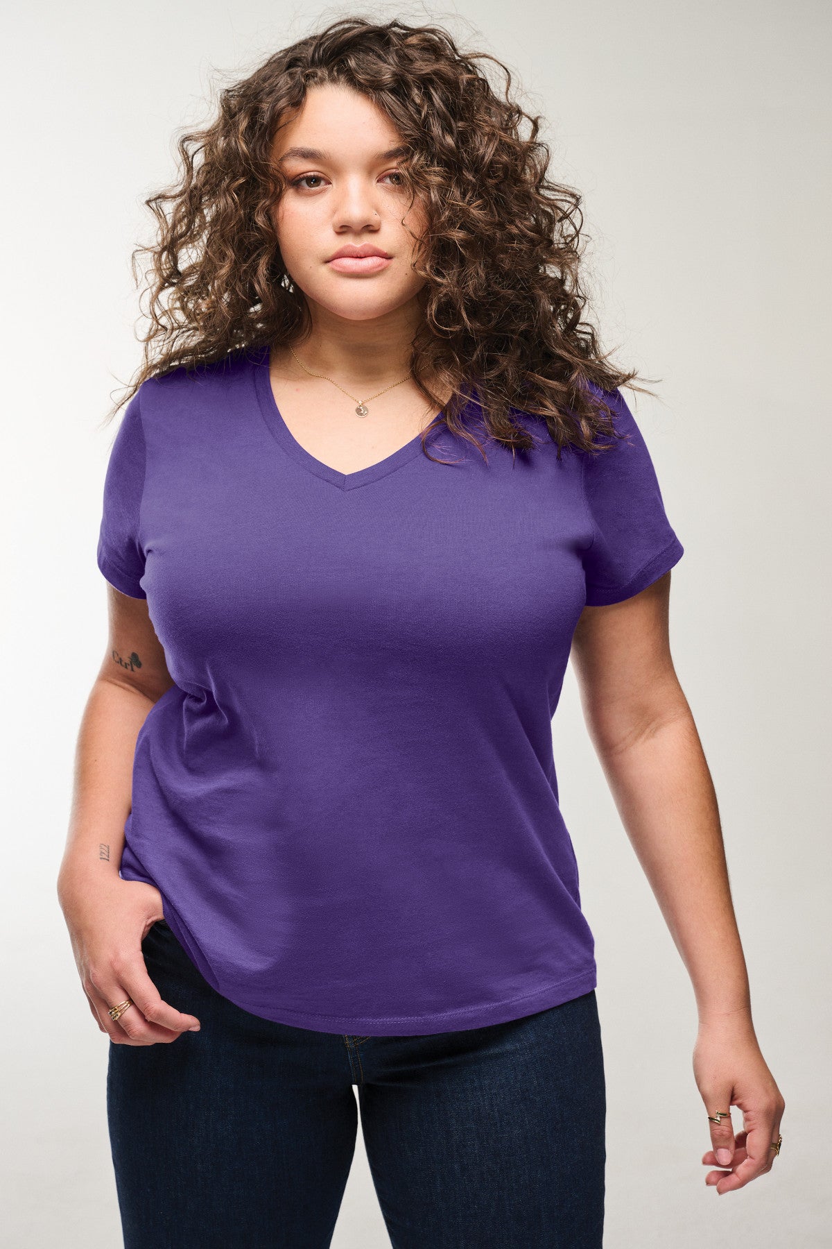 LADIES-V Neck T-Shirt