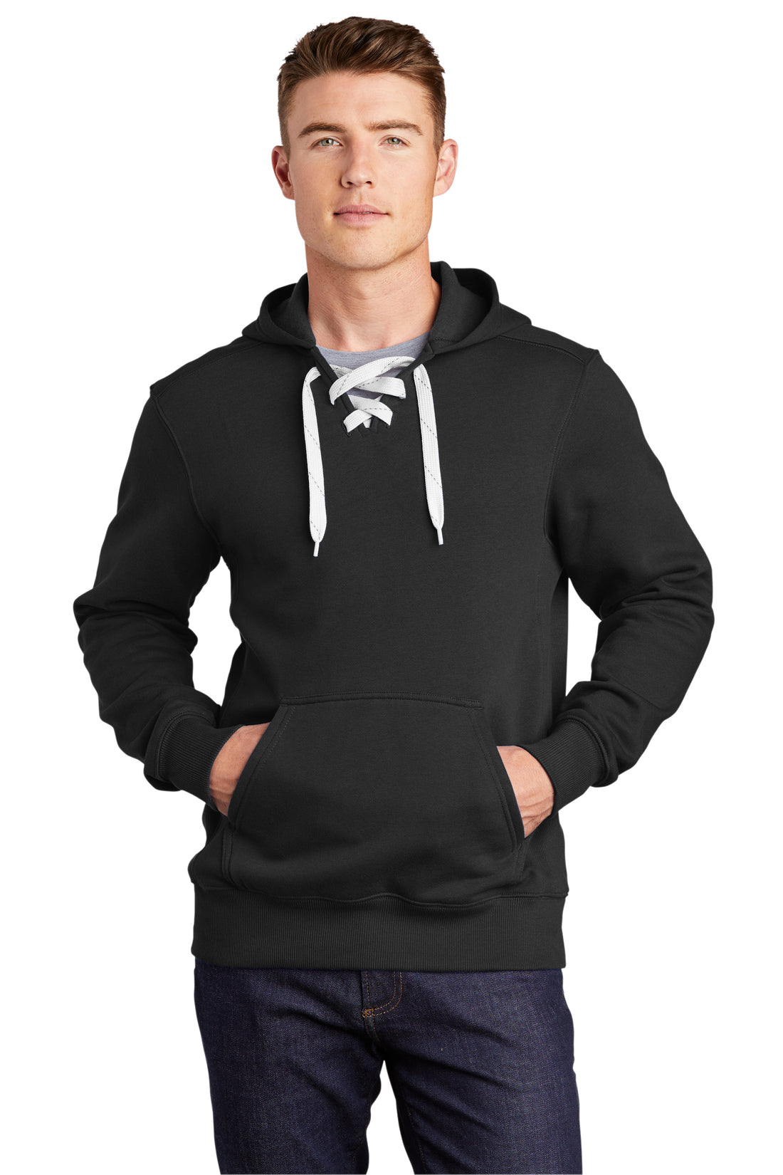 LACE-UP HOODIE