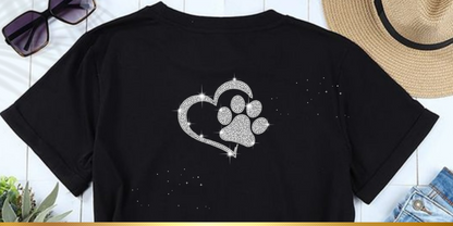 RHINESTONE-HEART PAW