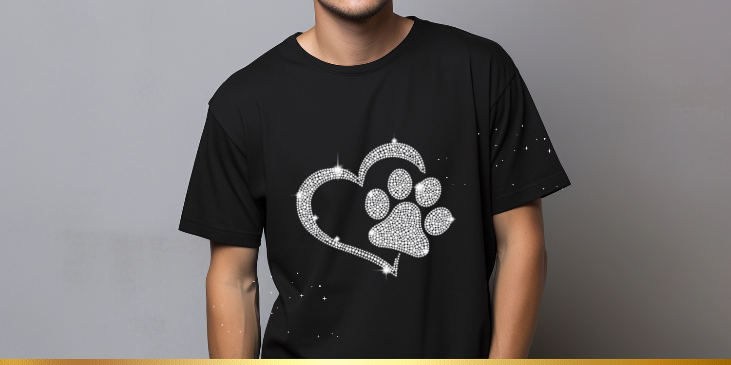 RHINESTONE-HEART PAW
