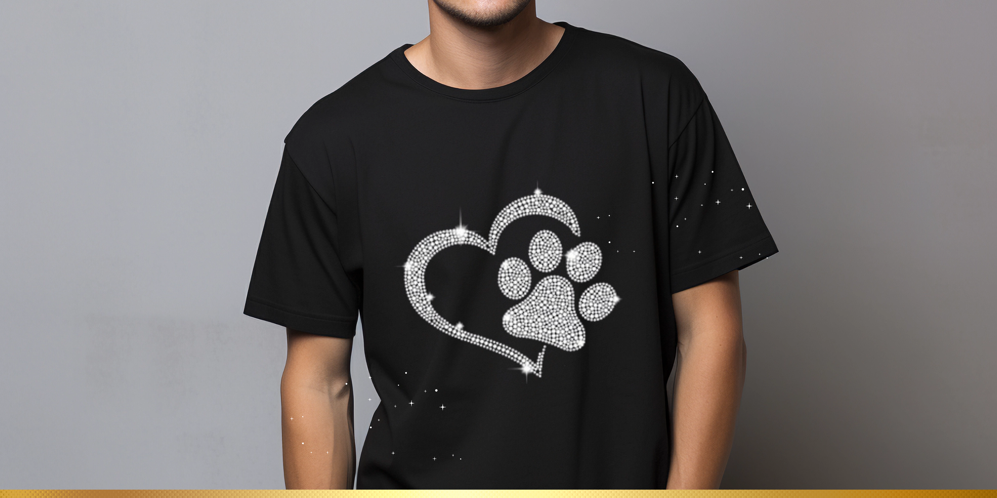 RHINESTONE-HEART PAW
